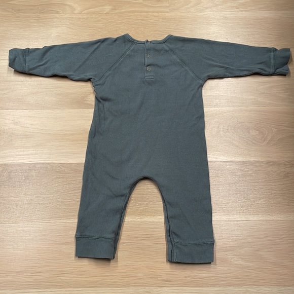 Turtledove London Teal Ribbed Romper - Picture 2 of 4